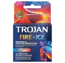Trojan Pleasures Fire & Ice Condoms (3 Pack)